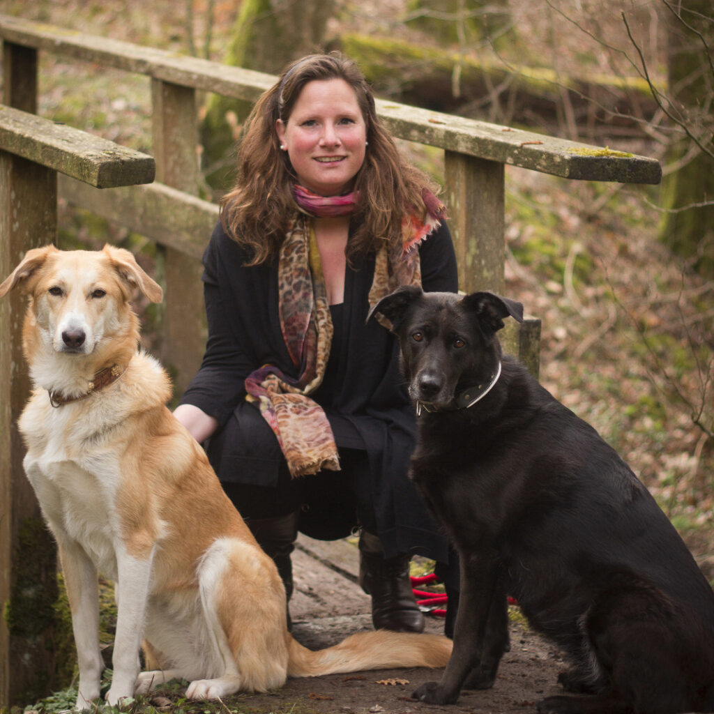 Carolin Braun mit ihren Hunden